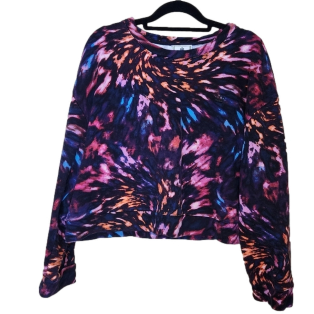 JUICY by Juicy Couture Semi cropped multi color sweatshirt Size XL